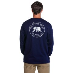 The Normal Brand CIRCLE BACK LOGO LONG SLEEVE TEE Navy Size Smalll