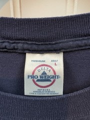 Vintage 2000s SPAM Can T-Shirt Size Large Navy Blue Formal Foods Snack Delta
