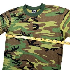 Rothco Long Sleeve T Shirt Men Small Green Woodland Camo Tactical Y2K Vintage