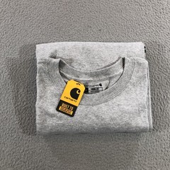 Carhartt Shirt Mens 3XL Gray Long Sleeve Loose Fit Logo K231 Graphic Workwear