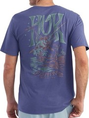 🔥HUK Men’s SS Performance Fishing -Night Sword Tee Skipper Blue, Sz. XL, NWT