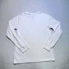 George Men’s Small White Long Sleeve T-Shirt 100% Cotton Crewneck Blank S 34-36