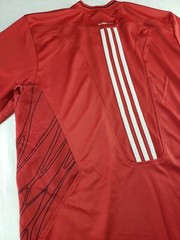 Adidas CLIMACOOL Mens T-shirt Performance Athletic Breathable Red Size Medium