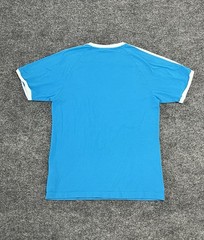 adidas Originals Trefoil 3-Stripes Blue White Crewneck T-Shirt Mens M