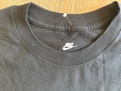 Nike Max 90 Graphic Shirt World Order Black Bold Lightning Logo Mens L NEW