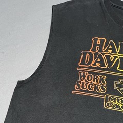 Harley Davidson 09′ Sleeveless Louisiana Work Sucks-Lets Ride Men’s XL Blk -5743