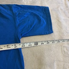 Indonesia Shirt Men XL Blue Streetwear Lightweight Workout Crew Neck Casual Tee