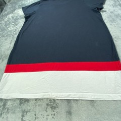 Tommy Hilfiger Shirt XTL Navy Red White Colorblock Logo Top Graphic Preppy Tee