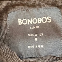 Bonobos Mens Slim Fit Henley Shirt Medium Charcoal Gray Slub Cotton Long Sleeve