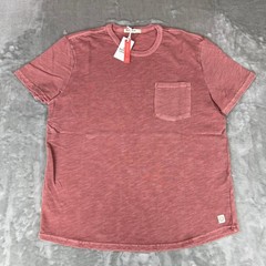 Marine Layer Vintage Heavy Slub Pocket Tee Mens Small Marsala Red Soft $54 NWT