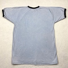 Surf Style Gulf Shores AL Ringer Shirt Blue Mineral Wash Embroidered Mens Large