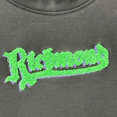 John Richmond T-Shirt Black Medium Spell Out Cotton Sustainable