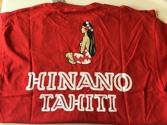 Hinano Tahiti shirt NEW Large Free Hawaii calendar Fast ship NOS
