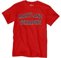 Blue 84 Mens Maryland Terrapins T-Shirt Arched Team Color Team Color Medium