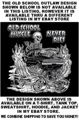 1970 Hot Rod Muscle Car Outlaw Gasser Drag Race Cartoony Skeleton T-shirt OM14