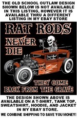 1970 Hot Rod Muscle Car Outlaw Gasser Drag Race Cartoony Skeleton T-shirt OM14