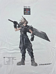 Vintage Final Fantasy VII Promo T Shirt XL PlayStation Cloud Squaresoft 90s