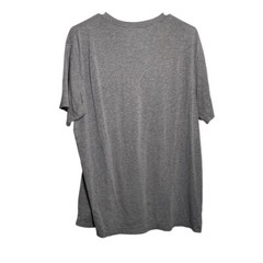 Apt 9 Shirt Men’s Large Gray V-Neck Short Sleeve Solid Basic Premier Flex Top