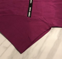 Tommy Hilfiger Tommy Jeans Men’s Logo Lined T-Shirt Pink Black New