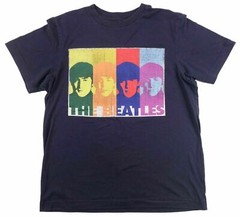 THE BEATLES vintage ROCK t shirt COLOR FACES JOHN PAUL GEORGE RINGO OLD NAVY L