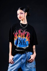 L – Civil Regime Get Off My Dih American Classic Oversized Tee In Black IN HAND✅