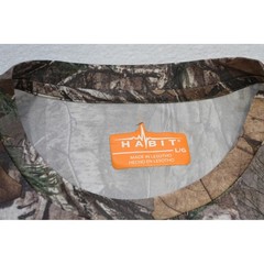 Habit Camo Athletic T Shirt Mens Large Excellent Realtree Short Sleeve