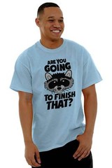 Trash Panda Funny Foodie Lazy Diet Cheat Day Womens or Mens Crewneck T Shirt Tee