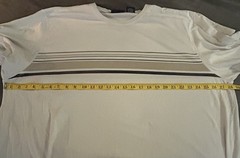 Puritan Striped Tee Shirt 3XL Comfort Easy Care Some Wear Around Neck See Pics
