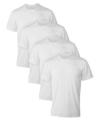 Hanes Mens Ultimate X-Temp Mesh Undershirt 4-Pack, S, White