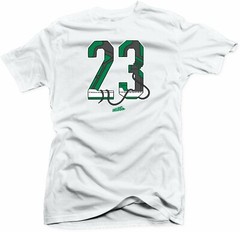 Shirt to Match Jordan Retro 1 Pine Green 2020(Snelos 23 Green) White