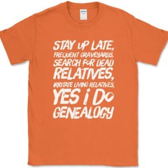 Yes I Do Genealogy T-Shirt Funny Ancestory Lost Relative DNA Text Tee