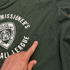 Vintage 80s Police Commissioners Softball League NYPD New York Tee Shirt XL
