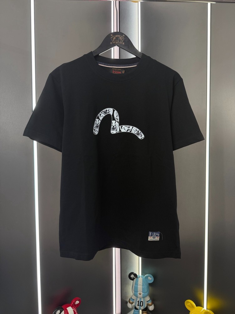 Evisu t shirt tee black/white sale S/M/L/XL/XXL