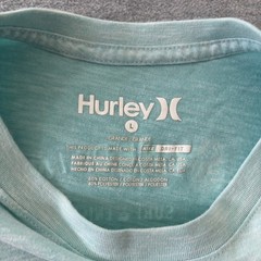Hurley Nike Dri-FIT Mens Graphic T-Shirt Aqua Blue Heather Short Sleeve Large