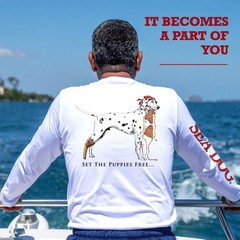 Set The Puppies Free UPF50 UV Sun Protection Long Sleeve Shirt 100% Microfibe…