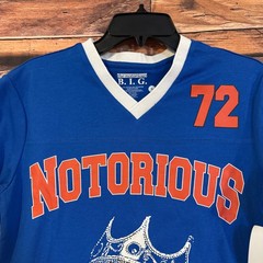 The Notorious B.I.G. Men’s Blue S T-Shirt 72 Brooklyn Mint Cotton Blend Hip Hop