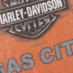 Vintage Harley-Davidson Shirt Mens XL Orange Motorcycle Gear Kansas City Tee