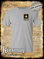 US Army Logo Crest T-Shirt / United States of America Military Official Licensed