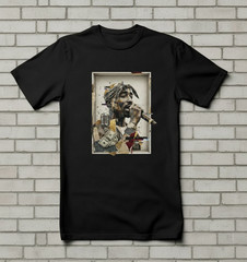 TUPAC CUSTOM DESIGN – T-Shirt Size S-5X