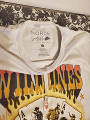 Western Cowboy Vintage Wash Graphic Tee Wild Ones Never Die Horses Poker Large