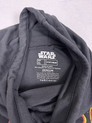 Star Wars Shirt Mens XL Dark Grey Long Sleeve Cowl Neck Darth Vader Graphic Tee