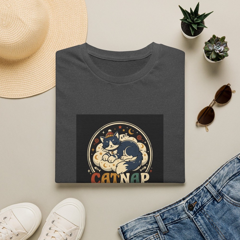 Cat Nap Chill T-Shirt | Sleeping Cat Retro Design