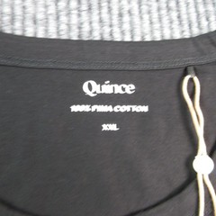 Quince Shirt Mens 2XL Black Crew Neck 100% Pima Cotton Luxe Touch NWT Hangtag