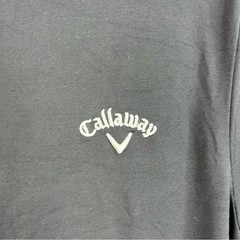 Callaway shirt turtleneck logo white front Men’s Long Sleeve Black Tee
