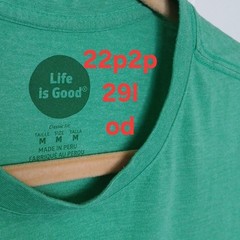 Life is Good Notre Dame T-Shirt Spread Good Vibes Men’s Medium Classic Fit Green