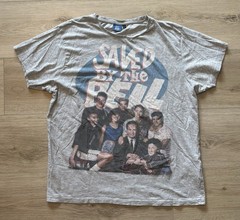 Saved By The Bell T Shirt Mens Large L Gray Retro 90s TV Show Cast Photo Graphic