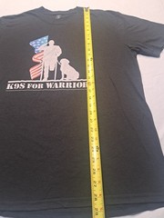 K9’s For Warriors T Shirt Size Large K9s Strong USA Flag Service Dog USA