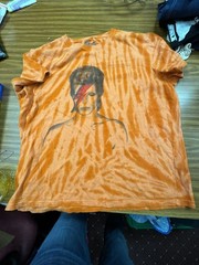 David Bowie Aladdin Sane Tie-Dye Graphic T-Shirt XL.