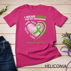 Grandma Grandpa Gift Green Grandson Cerebral Palsy Awareness Unisex T-shirt