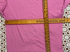 Vtg Retro Fruit Of The Loom Blank Pink T-Shirt Single Stitch USA XL Cotton As Is